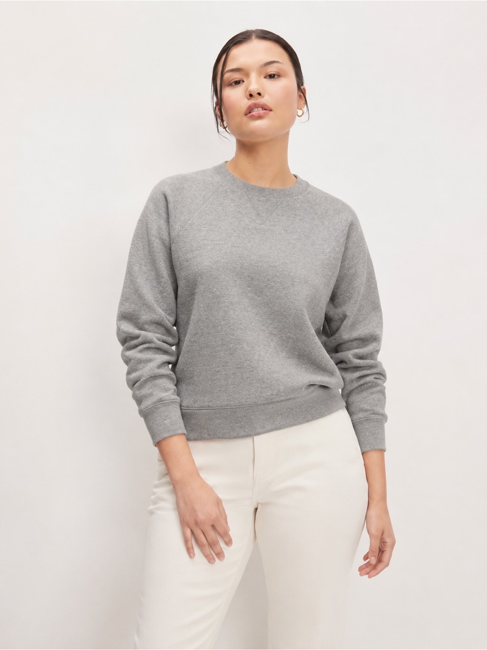 Everlane 100% Cotton Crewneck Pullover Gray Sweatshirt Size Small ♥️